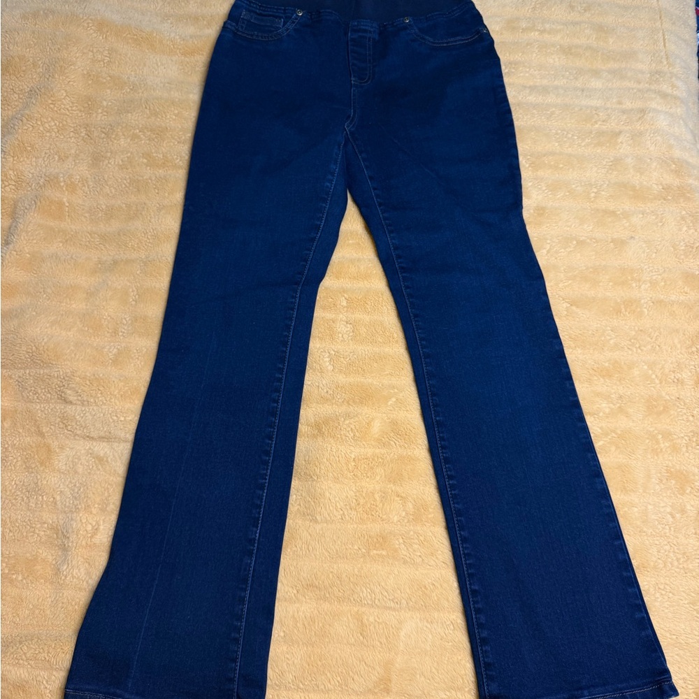 Boston Proper Dark Blue Flare Jeans